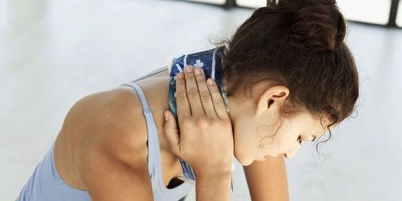 Compress for the treatment of cervical osteocoma