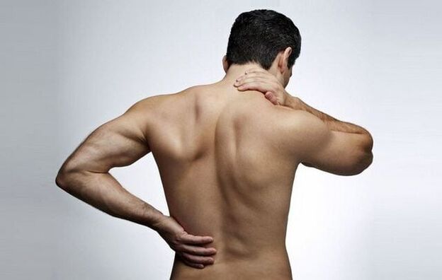pain under the left shoulder blade radiating to the lower back
